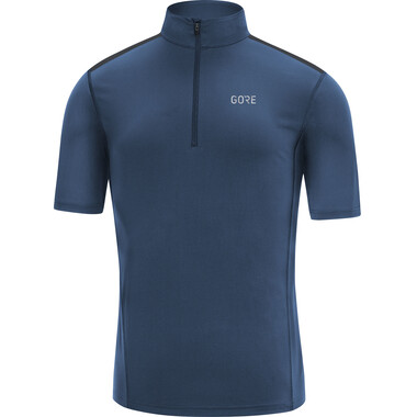 T-Shirt GOREWEAR R5 ZIP Maniche Corte Blu 0